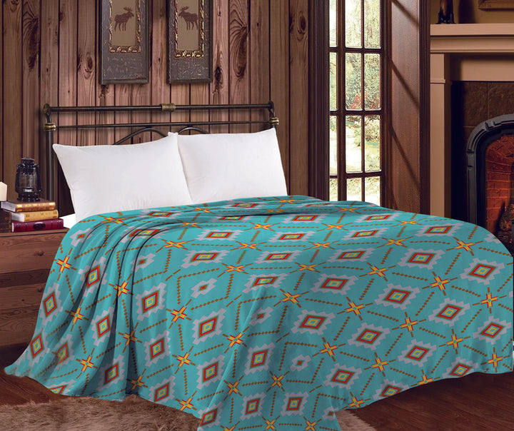 Canyon Breeze Southwestern Twin Throw Blanket