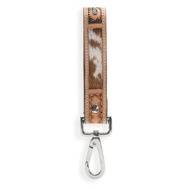 Myra Jackstone Hand-tooled Leather Key Fob