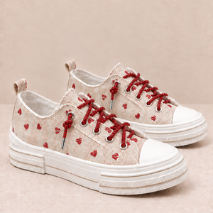 Love at First Step Heart Platform Sneakers