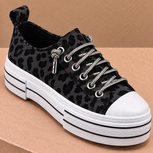 Midnight Prowl Leopard Sneakers