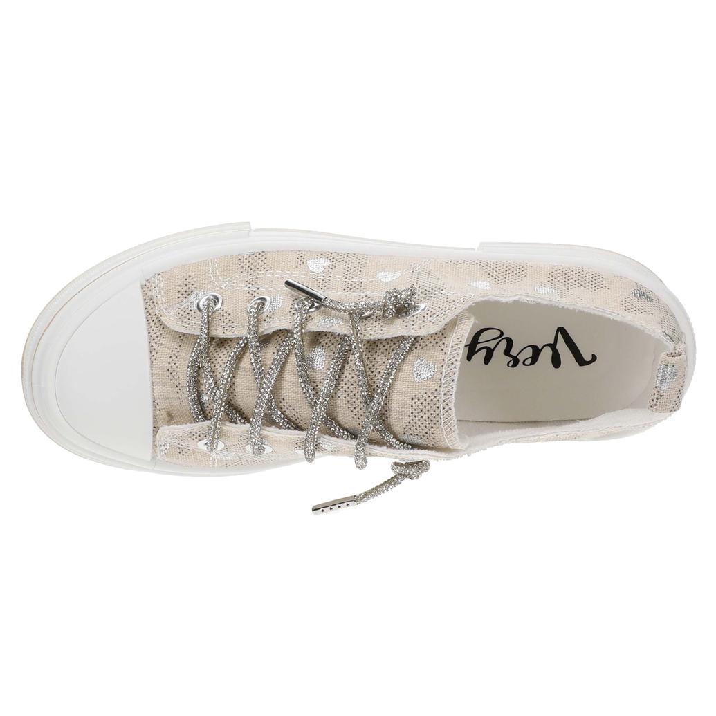 Written in Rhinestones Heart Very G Aman Platform Sneakers