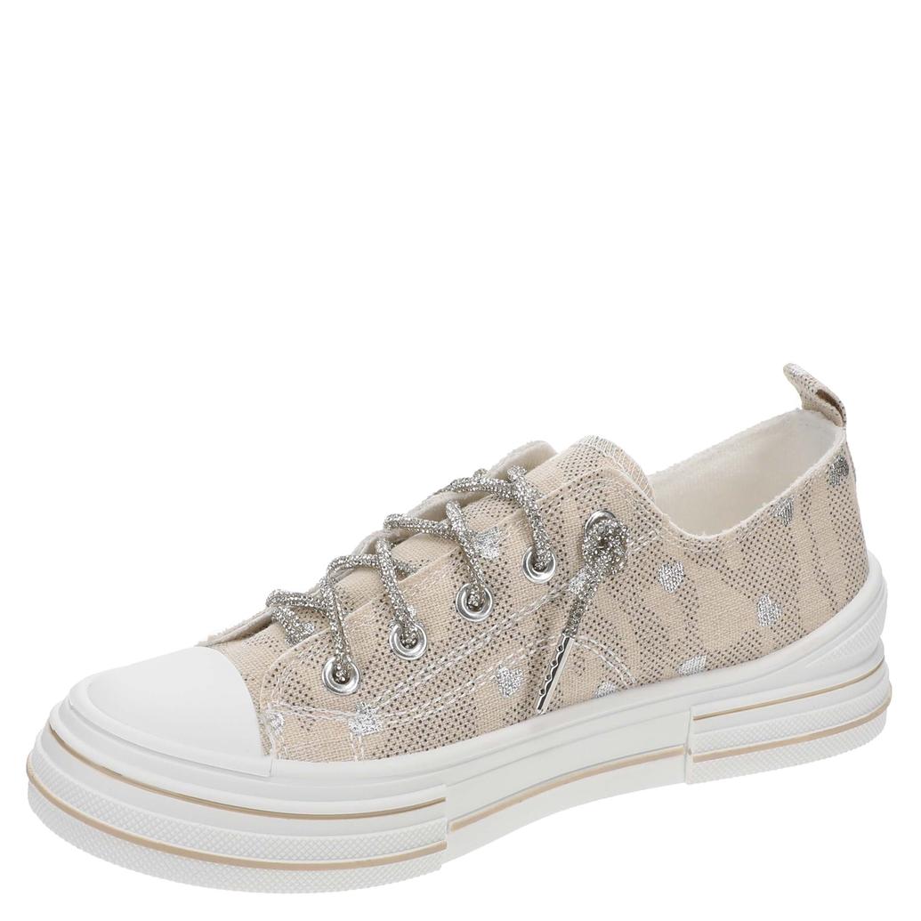 Written in Rhinestones Heart Very G Aman Platform Sneakers