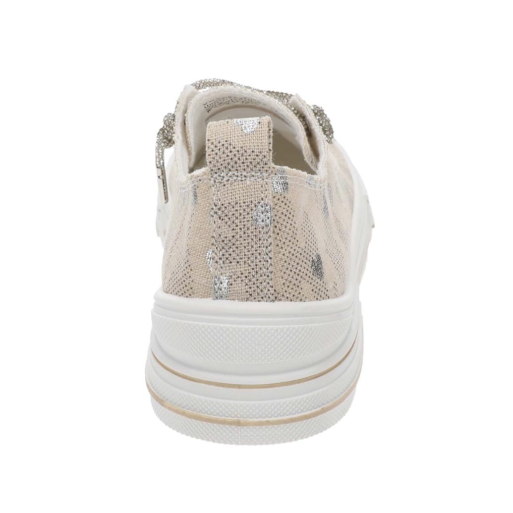 Written in Rhinestones Heart Very G Aman Platform Sneakers