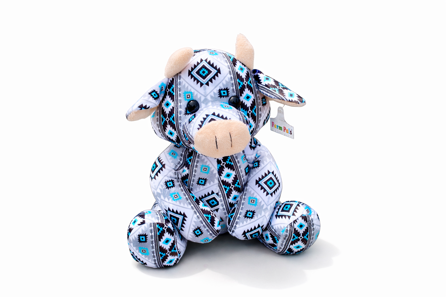 Prairie Patch Aztec Cow Farm Pal