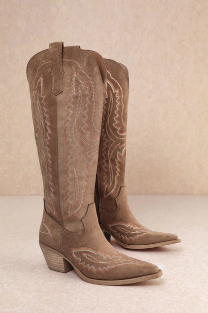 Backroad Darling Taupe Western Boots