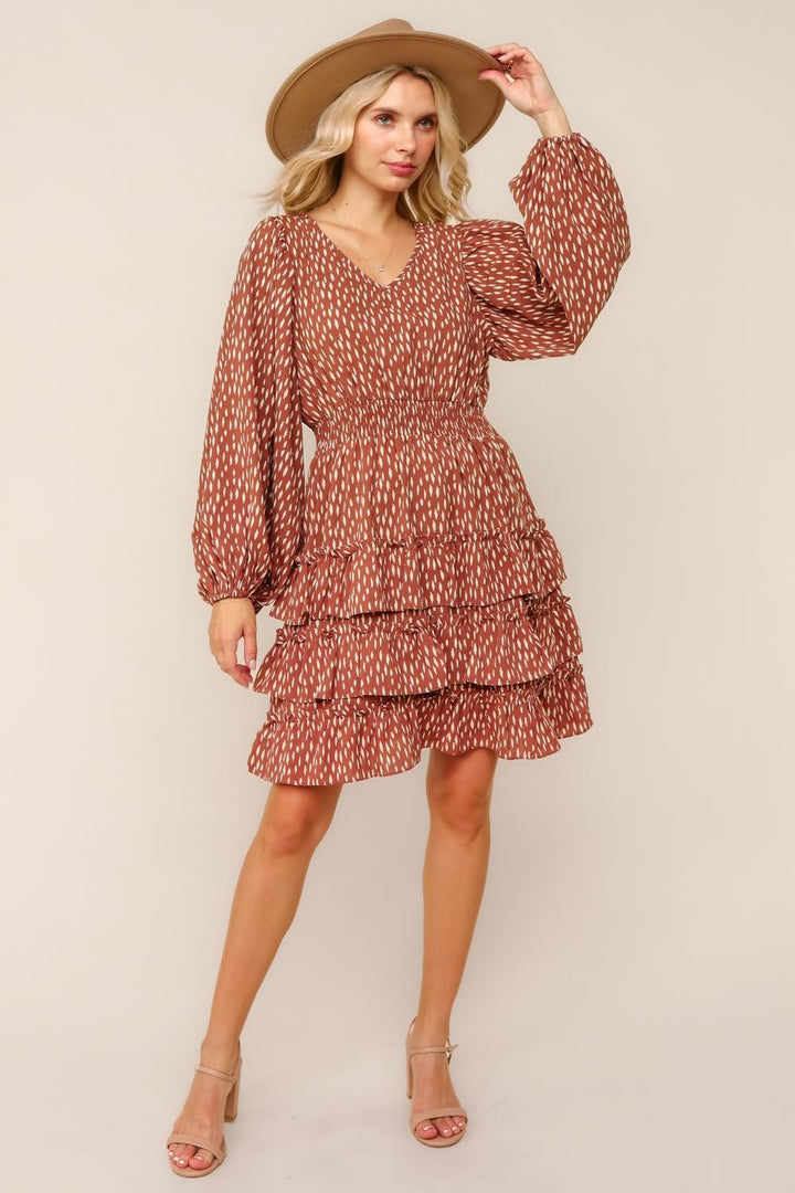 Rustwood Romance Smocked Ruffle Dress