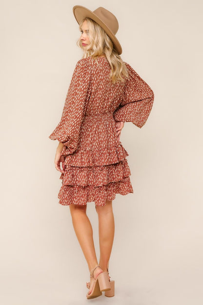 Rustwood Romance Smocked Ruffle Dress