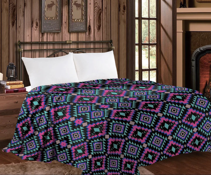 Midnight Mesa Twin Throw Blanket