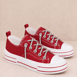 Cherry on Top Rhinestone Platform Sneakers