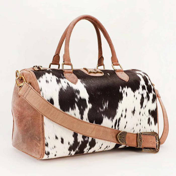 Myra Loyal West Gold Standard Medium Duffle Bag - Cowhide And Calfskin