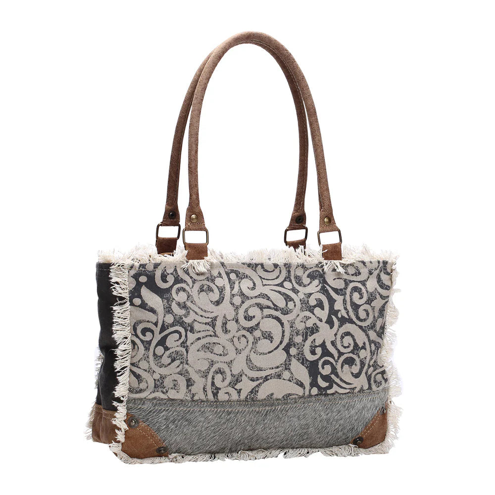 Myra Leaf Print Small Bag