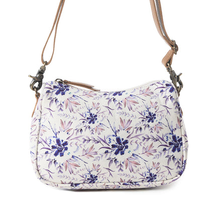 Myra Cottage Rose Crossbody Bag In Purple