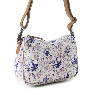 Myra Cottage Rose Crossbody Bag In Purple