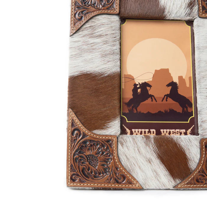 Myra Tumbleweed Trail Photo Frame In Brown & White