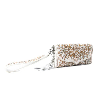 Myra Sparkling Desert Moon Luxe Wallet In Chocolate White