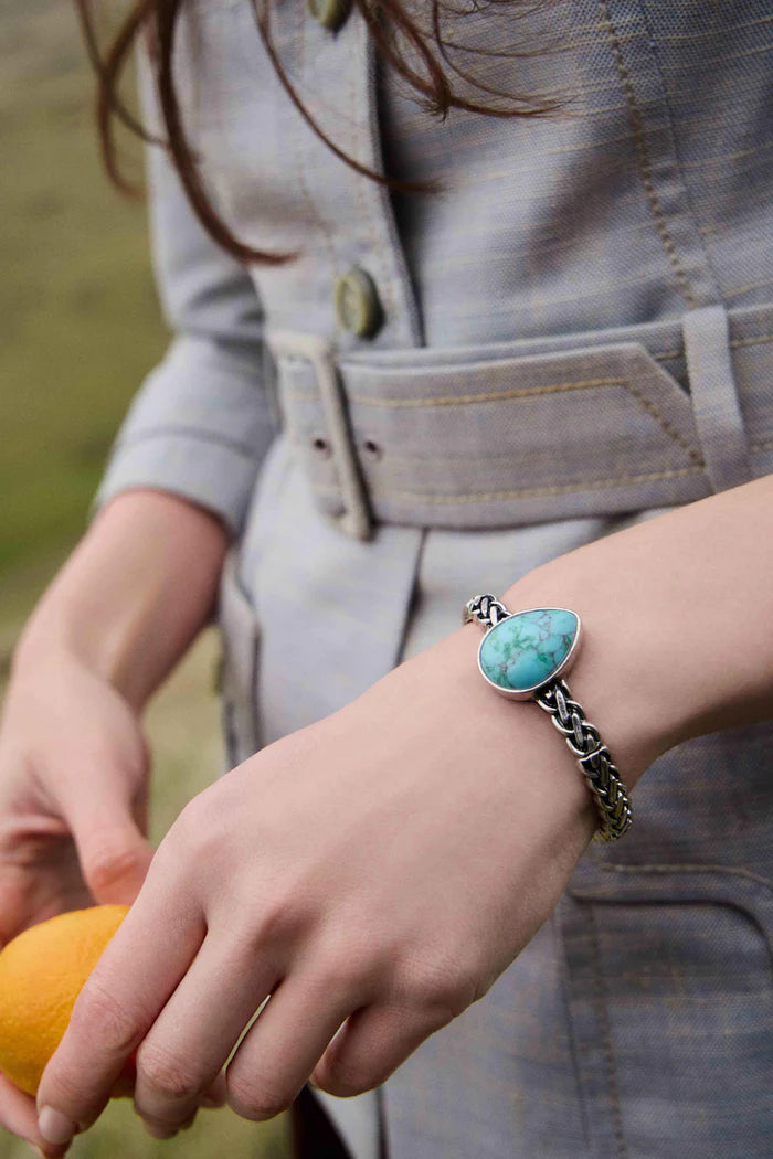 Myra Arroyo Stone Bracelet in Halo Teal