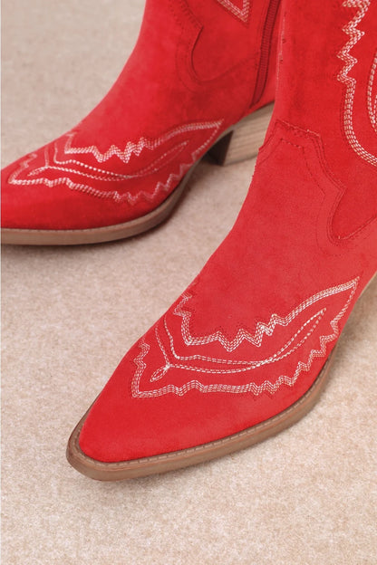 Backroad Darling Red Western Boots