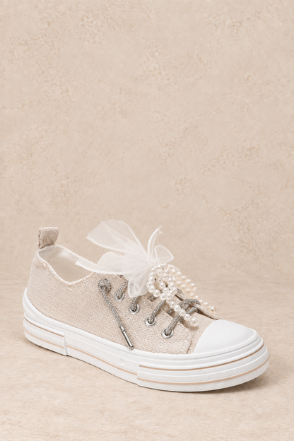 Pearls & Promises Embellished Very G Aman Sneaker